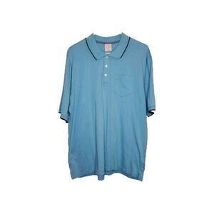 Brooks Brothers 1818 Shirt Light Blue 100% Cotton Polo Mens Size XL
